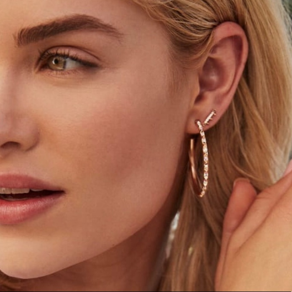 Kendra Scott Veronica Hoop Earrings in Silver